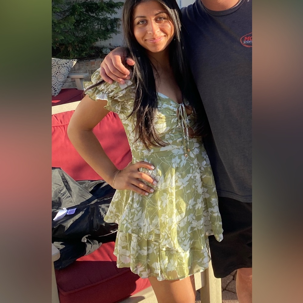 Floral Green Jumpsuit